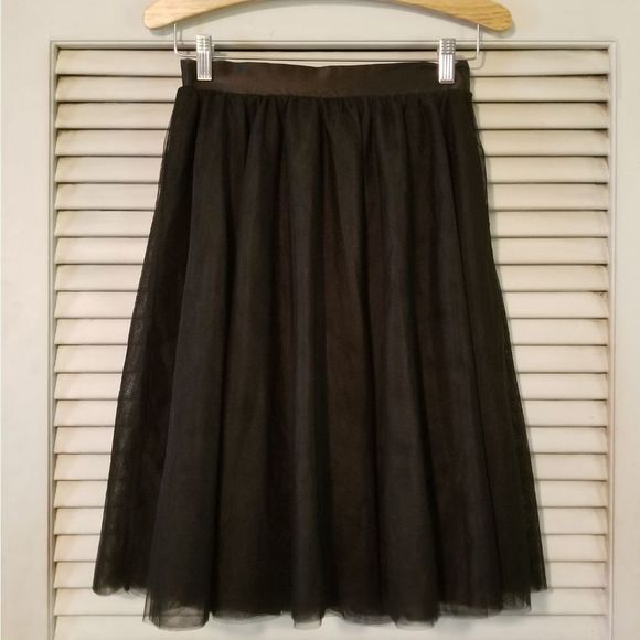 Modcloth Black Tulle Skirt Small - Picture 1 of 9